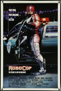 5k0499 ROBOCOP 1sh 1988 Paul Verhoeven, full-length cyborg police Peter Weller by Mike Bryan!
