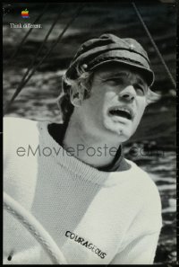 5k0204 APPLE 24x36 advertising poster 1998 close-up of Ted Turner on sailboat, ultra rare!