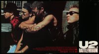 5k0622 U2 RATTLE & HUM 13x24 special poster 1988 Irish rockers Bono, The Edge, Mullen Jr & Clayton!
