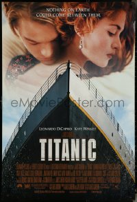 5k0540 TITANIC DS 1sh 1997 Leonardo DiCaprio, Kate Winslet, directed by James Cameron!