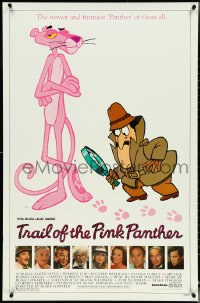 5k0548 TRAIL OF THE PINK PANTHER 1sh 1982 Peter Sellers, Blake Edwards, cool cartoon art!