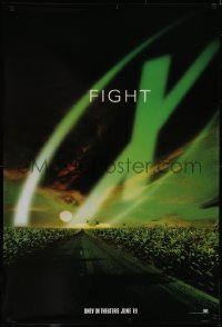 5k0566 X-FILES style A teaser 1sh 1998 David Duchovny, Gillian Anderson, Fight the Future!