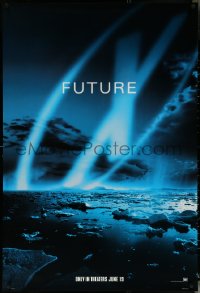 5k0568 X-FILES style B teaser DS 1sh 1998 David Duchovny, Gillian Anderson, Fight the Future!