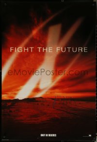 5k0567 X-FILES style C int'l teaser DS 1sh 1998 David Duchovny, Gillian Anderson, Fight the Future!