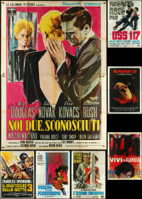 5m0036 LOT OF 8 FOLDED ITALIAN TWO-PANELS 1960s-1980s great images from a variety of movies!