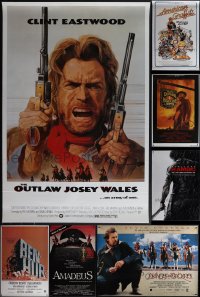 5m0722 LOT OF 10 UNFOLDED MISCELLANEOUS POSTERS 1970s-2010s a variety of cool movie images!