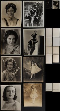 5m0501 LOT OF 10 MOSTLY 1920S-30S DELUXE 8X10 STILLS 1920s-1930s great portraits of pretty ladies!