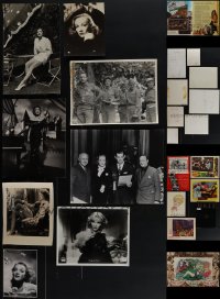 5m0404 LOT OF 15 MARLENE DIETRICH OVERSIZED STILLS & MISCELLANEOUS ITEMS 1940s-1970s great images!