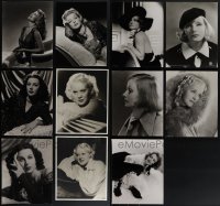 5m0416 LOT OF 17 RE-STRIKE 11X14 STILLS OF TOP HOLLYWOOD STARS 1960s Harlow, Hayworth, Wood & more!