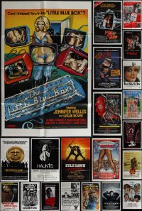 5m0183 LOT OF 25 FOLDED ONE-SHEETS 1970s-1980s great images from a variety of different movies!