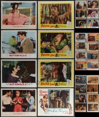 5m0263 LOT OF 30 LOBBY CARDS 1950s-1960s incomplete sets from a variety of different movies!