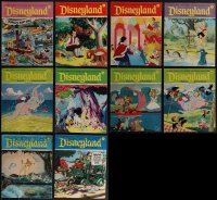 5m0127 LOT OF 10 DISNEYLAND MAGAZINES BETWEEN #22-39 1970s filled with great cartoon images!