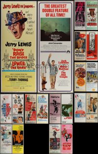 5m0619 LOT OF 20 MOSTLY UNFOLDED 1960S INSERTS 1960s great images from a variety of different movies!