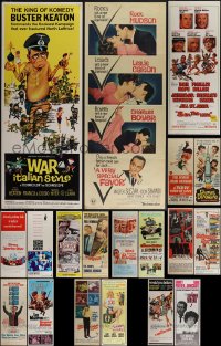 5m0623 LOT OF 19 MOSTLY UNFOLDED 1960S INSERTS 1960s great images from a variety of different movies!