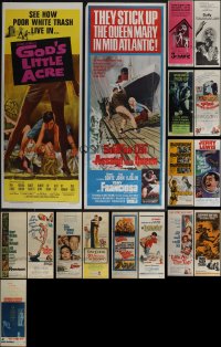 5m0635 LOT OF 17 MOSTLY UNFOLDED 1960S INSERTS 1960s great images from a variety of different movies!