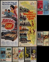 5m0640 LOT OF 16 MOSTLY UNFOLDED 1960S INSERTS 1960s great images from a variety of different movies!