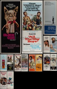 5m0643 LOT OF 15 MOSTLY UNFOLDED 1970S INSERTS 1970s great images from a variety of different movies!