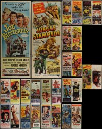 5m0604 LOT OF 29 FORMERLY FOLDED INSERTS 1940s-1970s great images from a variety of movies!