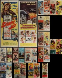 5m0606 LOT OF 27 FORMERLY FOLDED INSERTS 1950s great images from a variety of different movies!