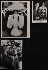 5m0565 LOT OF 3 JOSEPHINE BAKER PHOTOS 1950s-1970s great candid images of the legendary performer!