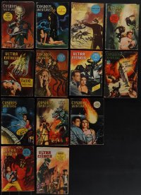 5m0131 LOT OF 13 BRAZILIAN PULP MAGAZINES 1960s all with wonderful horror/sci-fi/fantasy cover art!