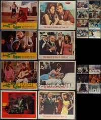 5m0262 LOT OF 30 LOBBY CARDS FROM RAQUEL WELCH MOVIES 1960s complete & incomplete sets!
