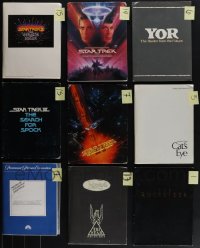 5m0343 LOT OF 9 PRESSKITS 1982 - 1991 containing a total of 97 8x10 stills in all!