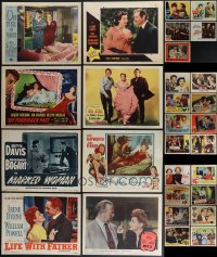5m0264 LOT OF 29 LOBBY CARDS 1940s-1960s incomplete sets from several different movies!