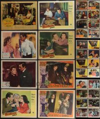 5m0257 LOT OF 39 1940S LOBBY CARDS 1940s incomplete sets from several different movies!