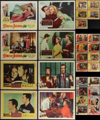 5m0258 LOT OF 37 1950S LOBBY CARDS 1950s incomplete sets from several different movies!