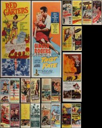 5m0612 LOT OF 23 FORMERLY FOLDED INSERTS 1940s-1970s great images from a variety of movies!