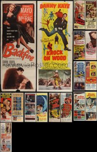 5m0616 LOT OF 21 FORMERLY FOLDED INSERTS 1950s great images from a variety of different movies!