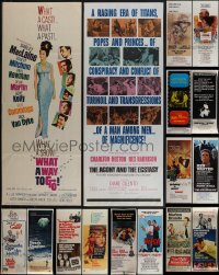 5m0637 LOT OF 16 MOSTLY UNFOLDED MOSTLY 1960S-80S INSERTS 1960s-1980s a variety of movie images!