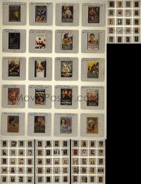 5m0388 LOT OF 120 35MM SLIDES OF SILENT MOVIE POSTERS 1970s great color images of rare items!