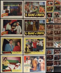 5m0261 LOT OF 31 FILM NOIR LOBBY CARDS 1940s-1960s incomplete sets from several different movies!