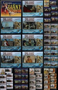5m0361 LOT OF 112 STEVE REEVES 8 1/2X11 COLOR REPRO PHOTOS 2010s cool faux lobby card-like images!