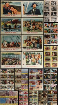 5m0218 LOT OF 116 1960S LOBBY CARDS 1960s mostly complete sets from a variety of different movies!