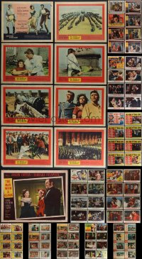 5m0234 LOT OF 89 1950S LOBBY CARDS 1950s mostly complete sets from a variety of different movies!