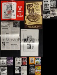 5m0316 LOT OF 23 UNCUT PRESSBOOKS 1950s-1960s advertising for a variety of different movies!