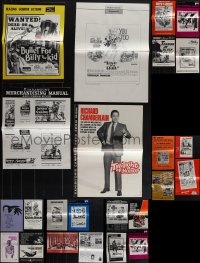 5m0315 LOT OF 24 UNCUT PRESSBOOKS 1960s-1970s advertising for a variety of different movies!