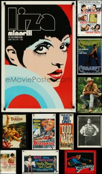 5m0721 LOT OF 12 MOSTLY UNFOLDED MISCELLANEOUS POSTERS 1960s-2000s cool movie images & more!