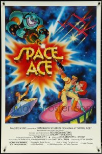 5m0735 LOT OF 5 UNFOLDED 27X41 SPACE ACE SPECIAL POSTERS 1983 Don Bluth cartoon video game!