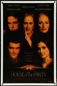5m0948 LOT OF 5 UNFOLDED SINGLE-SIDED HOUSE OF THE SPIRITS ONE-SHEETS 1993 Streep, Close, Irons