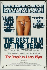 5m0975 LOT OF 5 UNFOLDED DOUBLE-SIDED PEOPLE VS. LARRY FLYNT ONE-SHEETS 1996 Woody Harrelson!