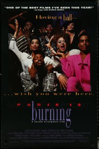 5m0943 LOT OF 5 UNFOLDED SINGLE-SIDED PARIS IS BURNING ONE-SHEETS 1991 drag queen documentary!