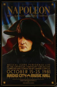 5m0944 LOT OF 5 UNFOLDED SINGLE-SIDED NAPOLEON R81 ONE-SHEETS R1981 Abel Gance's 1927 masterpiece!
