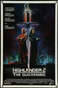 5m0883 LOT OF 8 UNFOLDED SINGLE-SIDED 27X41 HIGHLANDER 2 ONE-SHEETS 1991 Lambert & Sean Connery!