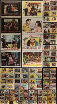 5m0215 LOT OF 124 1950S LOBBY CARDS 1950s incomplete sets from a variety of different movies!