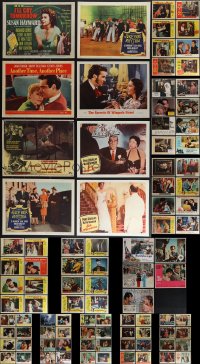 5m0223 LOT OF 109 LOBBY CARDS 1950s-1970s incomplete sets from a variety of different movies!