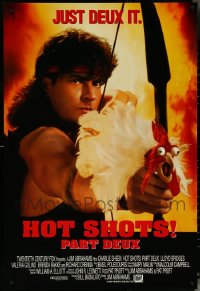 5m0787 LOT OF 19 UNFOLDED SINGLE-SIDED 27X40 HOT SHOTS PART DEUX ONE-SHEETS 1993 Charlie Sheen!